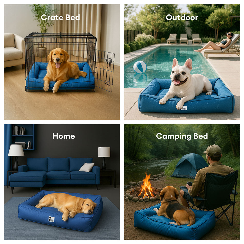 Lit pour grand chien imperméable à support surround entièrement orthopédique