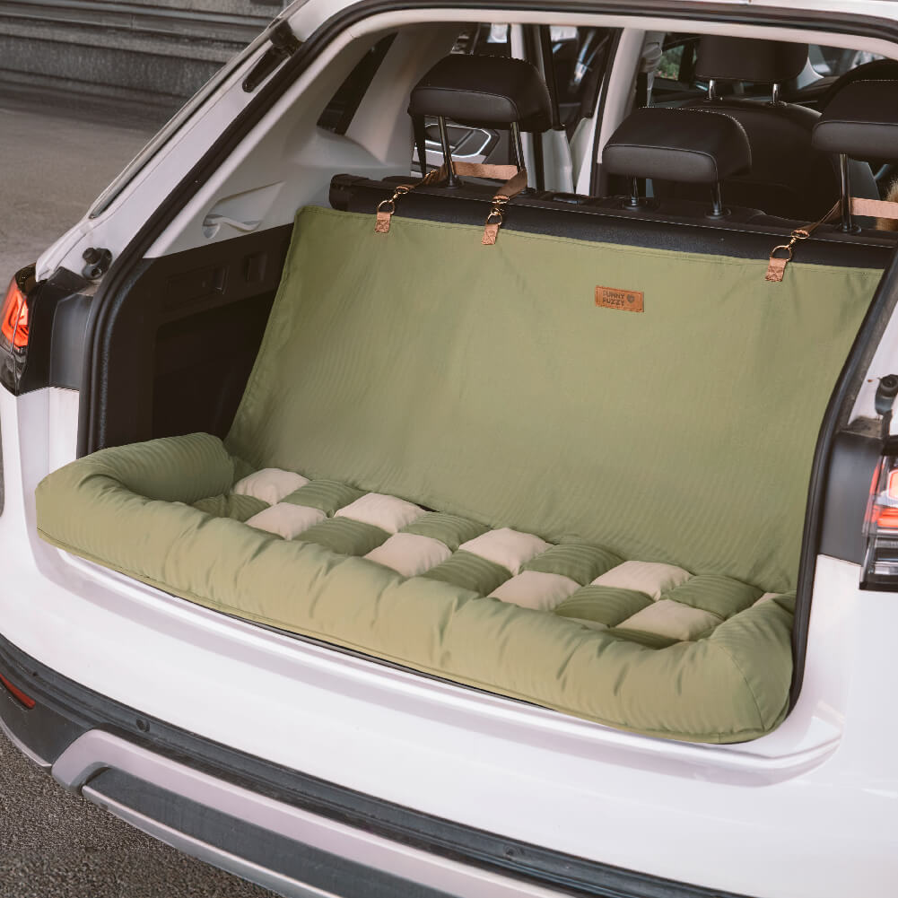 Reisepolster, Sicherheits-Rücksitz, großes Hunde-Autositzbett – Schachbrett-Lounge