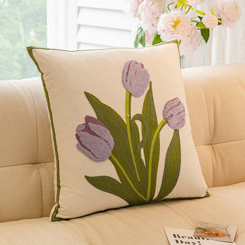 Almohada de decoración del ramo de girasol de tulipán Decoración del hogar