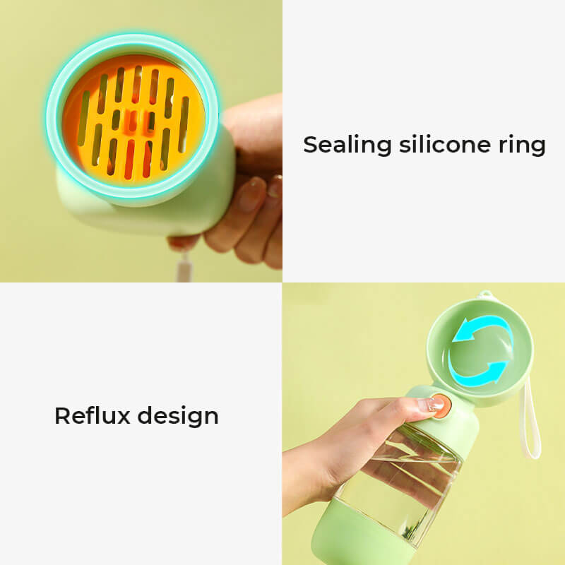 2-in-1 tragbare Outdoor-Wasserflasche für Hunde