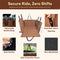 Premium Faux Leather Water-repellent Hammock Dog Car Seat Cover With Mat