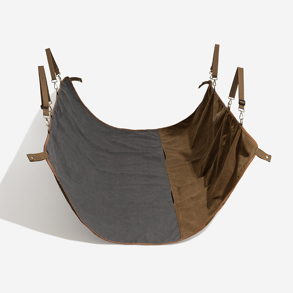 Classic Retro - Camping impermeable y tapa del asiento trasero de doble uso del automóvil