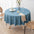 Minimalist Linen Waterproof and Oil-Resistant Easy-Care Round Tablecloth