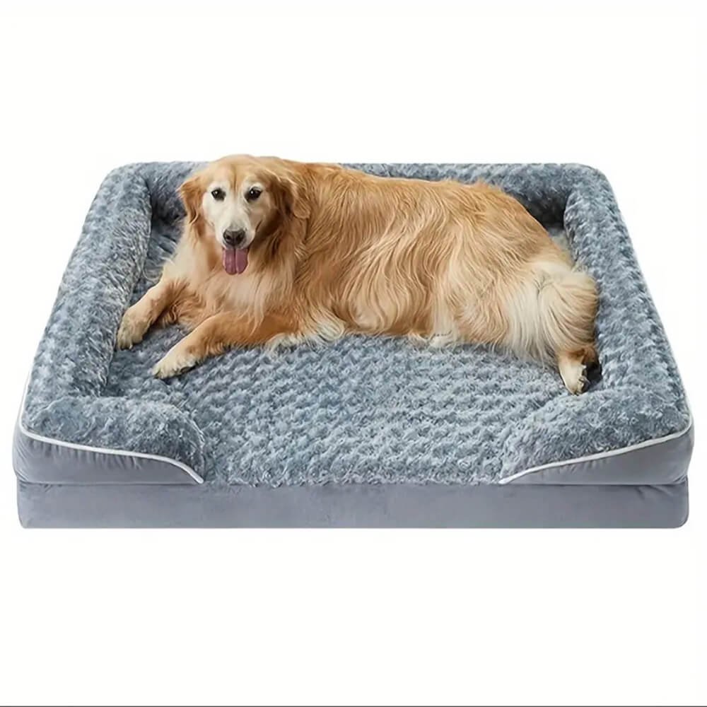 Cama de perros ortopédica de soporte envolvente impermeable desmontable