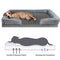 Cama de perros ortopédica de soporte envolvente impermeable desmontable