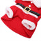 Stereoskopisches Weihnachts-Weihnachtsmann-Outfit, Hut, Cosplay, Hundekostüm