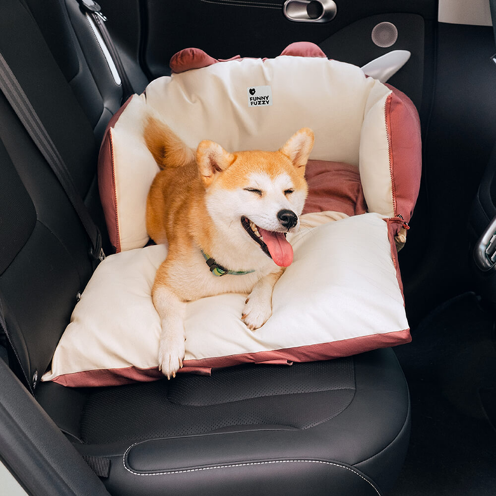 Orejas de oso cama de seguridad para el automóvil para perros