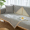 Hand-woven Cotton Linen Non-slip Couch Cover for All Seasons